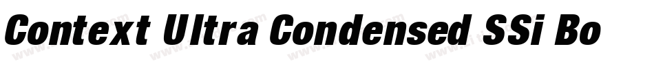 Context Ultra Condensed SSi Bold Ultra Condensed字体转换